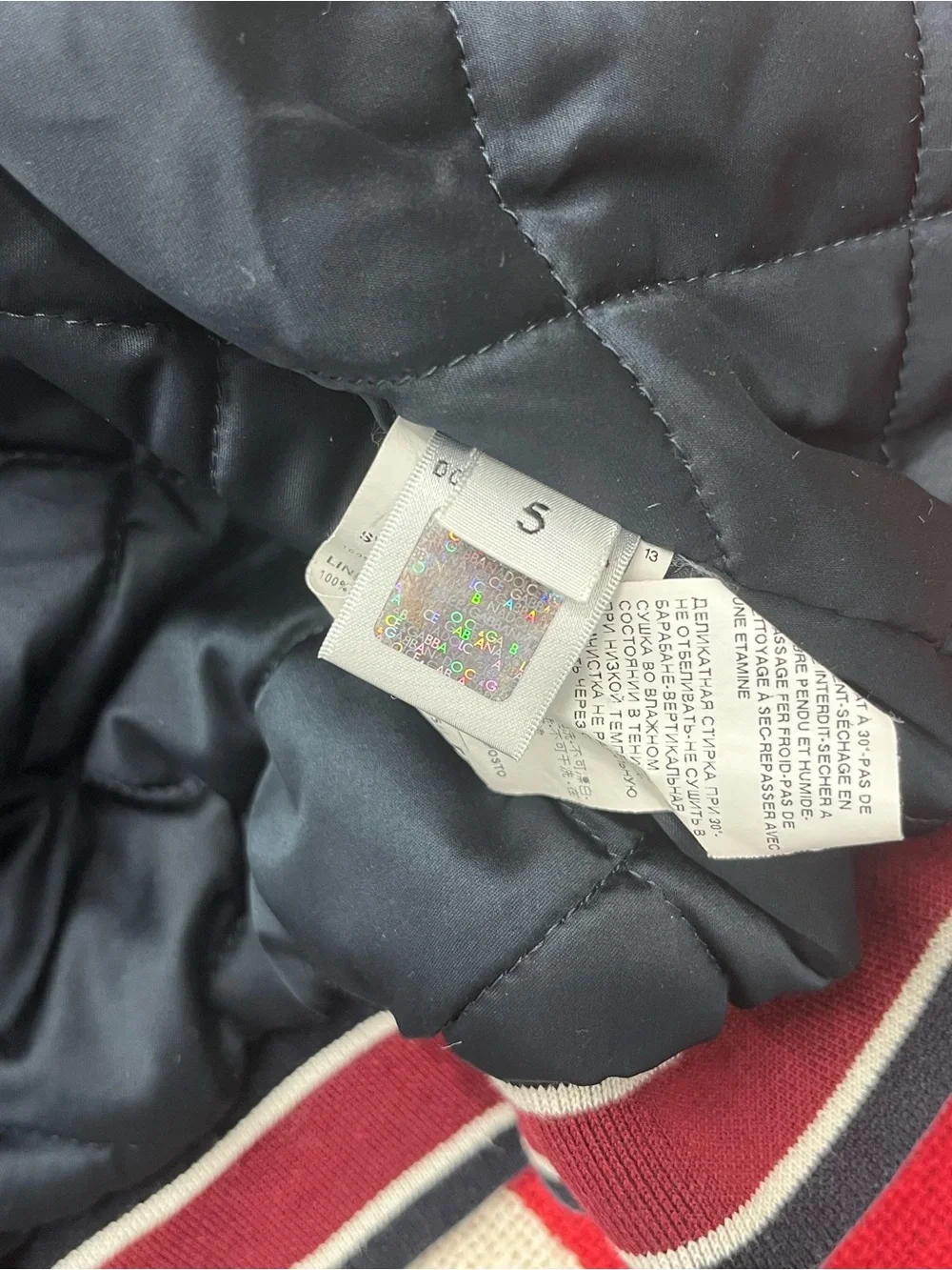 Dolce & Gabbana Burgundy Logo-Print Kids Puffer Jacket Boys Size 5